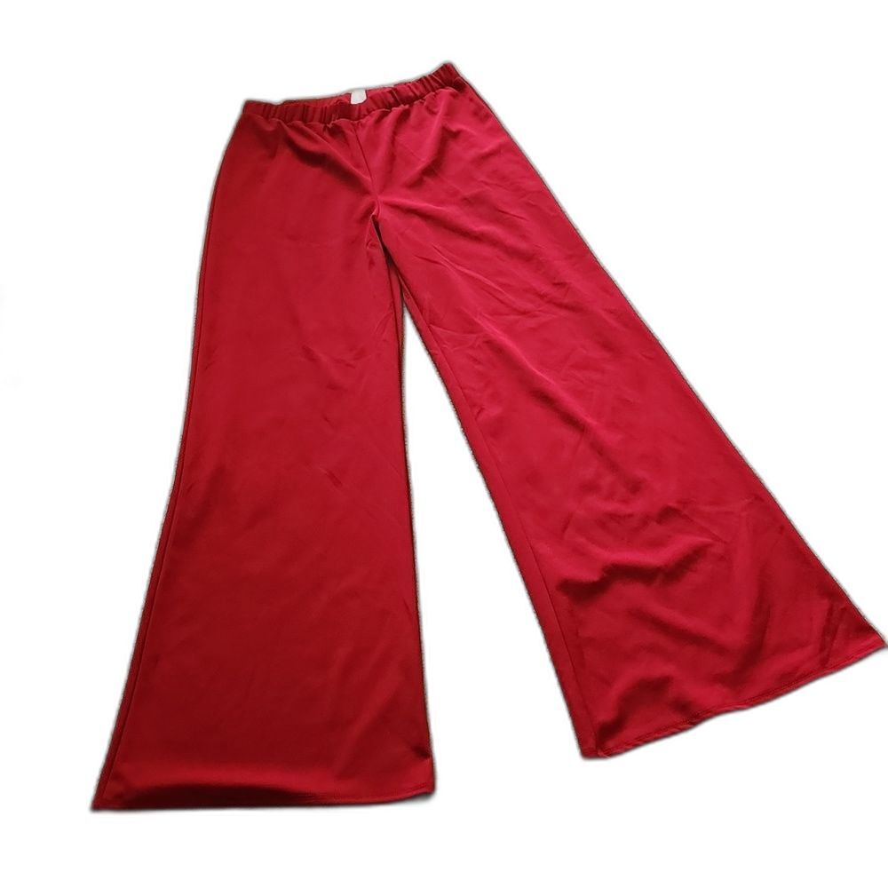 Red Gibiu Wide Leg pants Size 1X